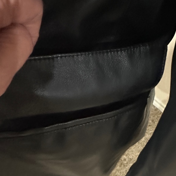 Black Leather Blazer Jacket - Picture 6 of 10